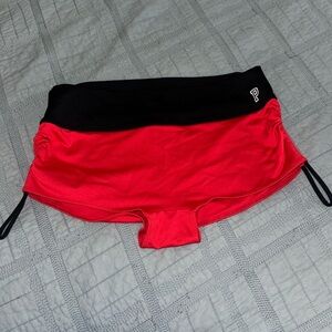 PINK VS Victoria Secret Ultimate Gym Swim Athletic Red & Black Short
